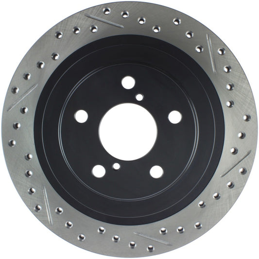 Stoptech 127.47025L StopTech 06-07 Subaru Impreza WRX (Exc STi) Slotted & Drilled Left Rear Rotor