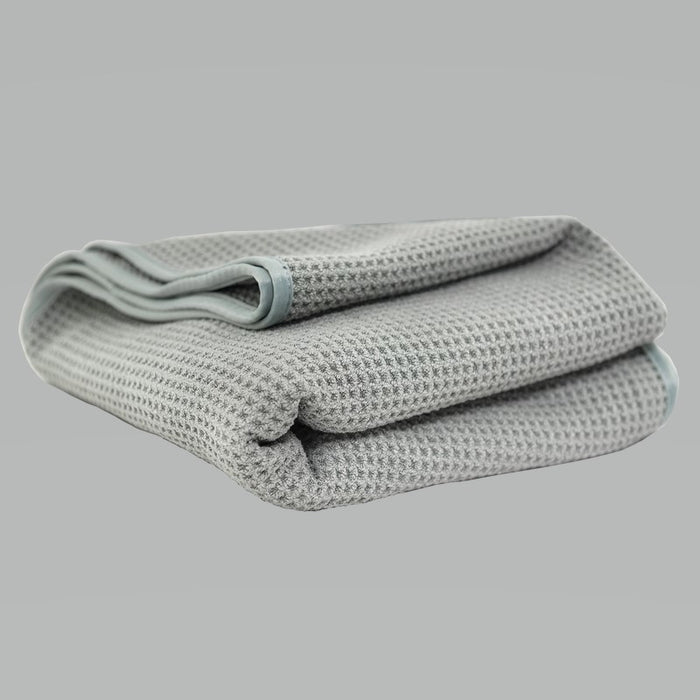 Chemical Guys MIC_781_01 Waffle Weave Gray Matter Microfiber Drying Towel - 36in x 25in