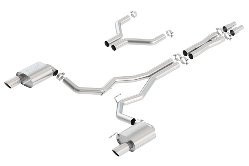 Borla 140629 S-Type Cat-Back 15-17 Ford Mustang GT 5.0L V8 MT/AT 3in pipe 4in tip