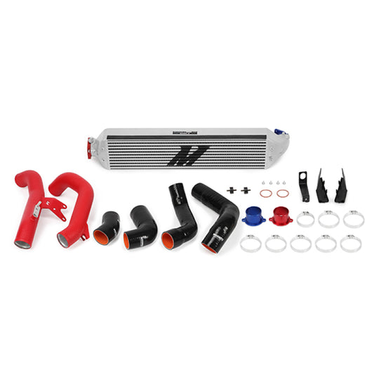 Mishimoto MMINT-CIV-16KSLWRD 2016+ Honda Civic 1.5T / 2017+ Honda Civic Si Silver Intercooler Kit w/Red Pipes