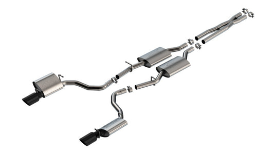 Borla 140918BC 19-23 Dodge Charger GT 3.6L V6 RWD ATAK Catback Exhaust - Black Chrome Tips