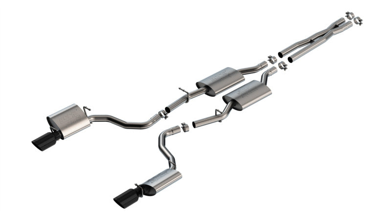 Borla 140918BC 19-23 Dodge Charger GT 3.6L V6 RWD ATAK Catback Exhaust - Black Chrome Tips