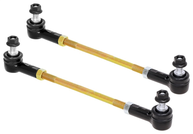 RockJock RJ-203005-101 Adjustable Sway Bar End Link Kit 10 1/2in Long Rods w/ Sealed Rod Ends and Jam Nuts pair