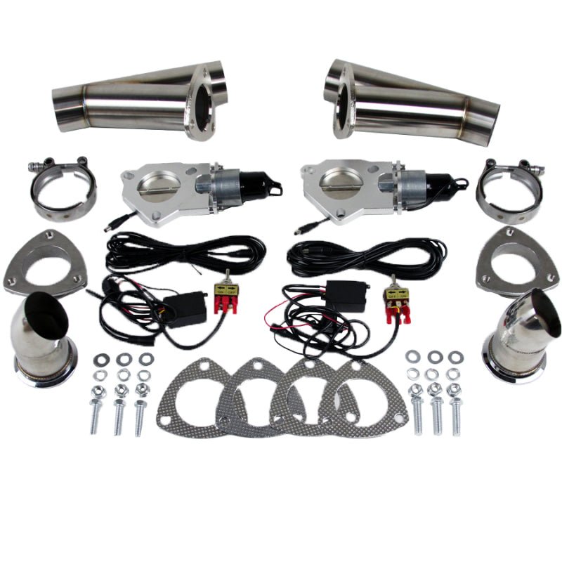 Granatelli Motor Sports 307530K Granatelli 3.0in Stainless Steel Electronic Dual Exhaust Cutout