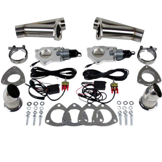 Granatelli Motor Sports 307530K Granatelli 3.0in Stainless Steel Electronic Dual Exhaust Cutout