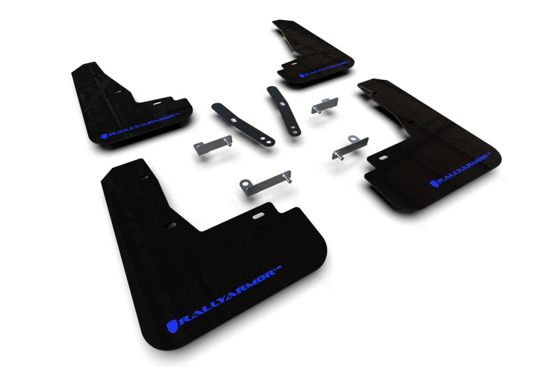 Rally Armor MF91-UR-BLK-BL 22-25 Kia EV6 Black UR Mud Flap Blue Logo