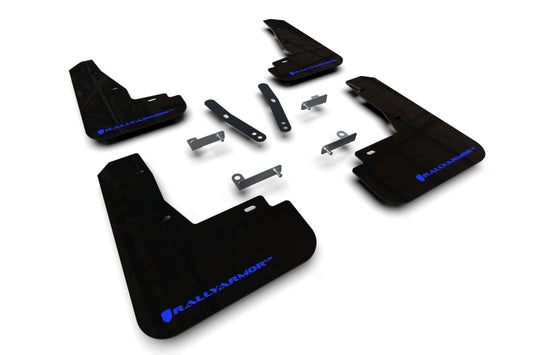 Rally Armor MF91-UR-BLK-BL 22-25 Kia EV6 Black UR Mud Flap Blue Logo
