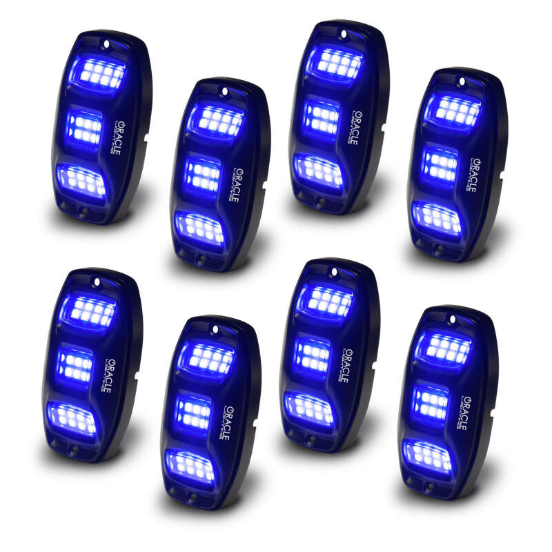 ORACLE Lighting 5895-339-8 Oracle Underbody RGB+W Wheel Well Rock Light Kit - 8 PCS - ColorSHIFT