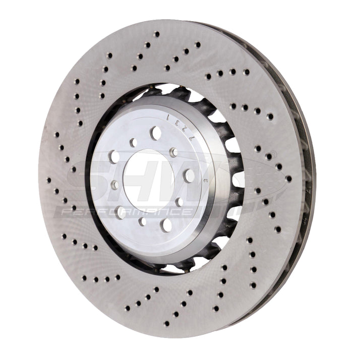SHW Performance BFL48251 SHW 19-21 BMW M2 Competition 3.0L w/o Ceramic Brakes Left Front Drilled LW Brake Rotor (34118072017)