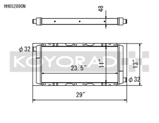 Koyo HH652890N 05-11 Lotus Elise/Exige 1.8L I4 Radiator