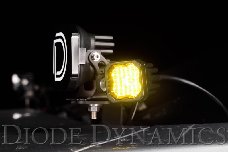 Diode Dynamics DD6443P Stage Series C1 LED Pod Sport - Yellow Wide Standard ABL (Pair)