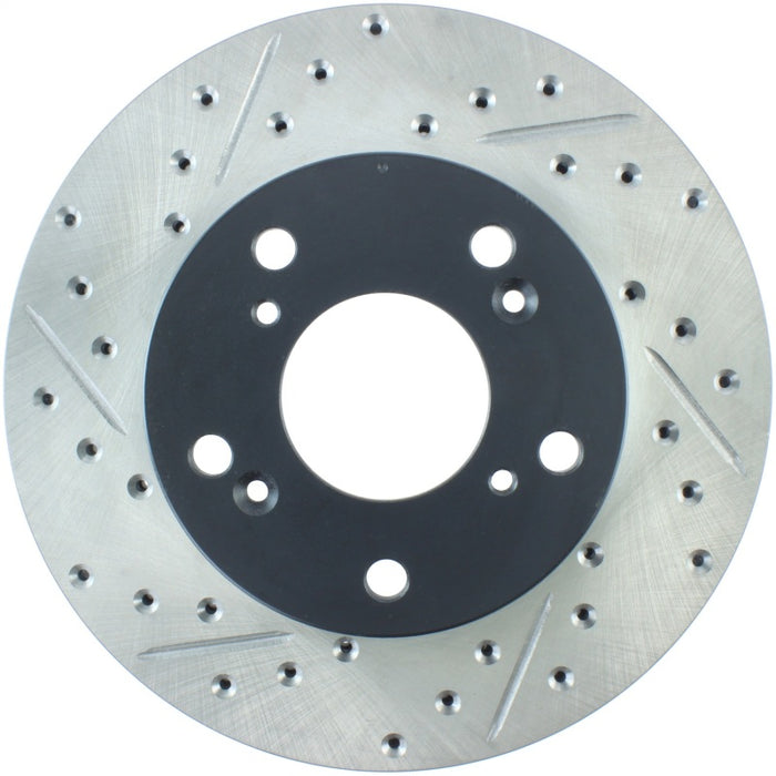 Stoptech 127.40056R StopTech 02-06 Acura RSX Slotted & Drilled Right Front Rotor