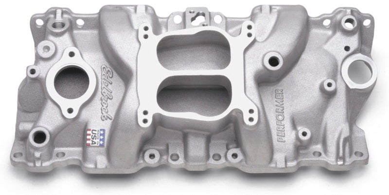 Edelbrock EDE2104 SBC Performer Q-Jet Manifold - 262-400