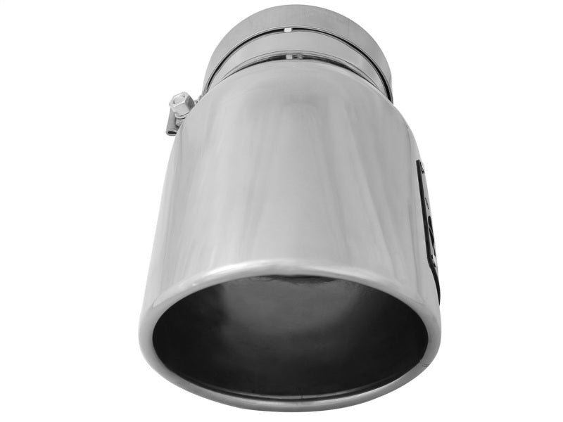 aFe 49T50702-P12 Diesel Exhaust Tip Bolt On Black 5in Inlet x 7in Outlet x 12in - Right