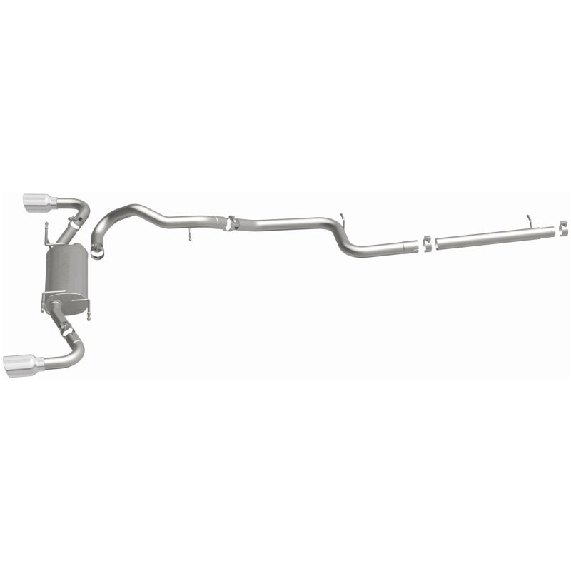 Magnaflow 15146 MagnaFlow 10-12 Mazda 3 L4 2.5L Hatchback Split Rear Exit Stainless Cat Back Performance Exhaust