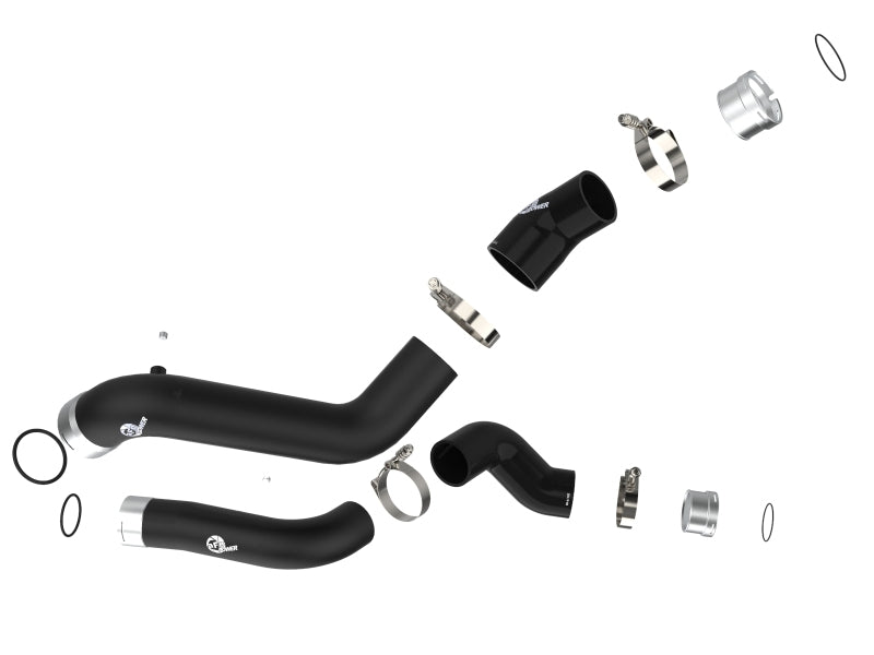 aFe 46-20424-B BladeRunner Black Intercooler Hot & Cold Side Tubes Combo 19-20 GM Trucks 1500 L4-2.7L (t)