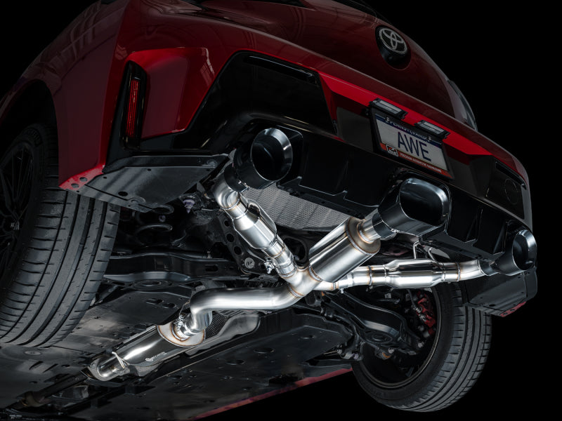 AWE Tuning 3015-53472 2023+ Toyota GR Corolla Touring Edition Exhaust - Diamond Black Tips