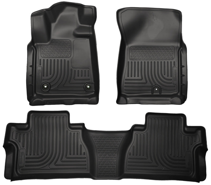 Husky Liners 99581 14 Toyota Tundra Weatherbeater Black Front & 2nd Seat Floor Liners