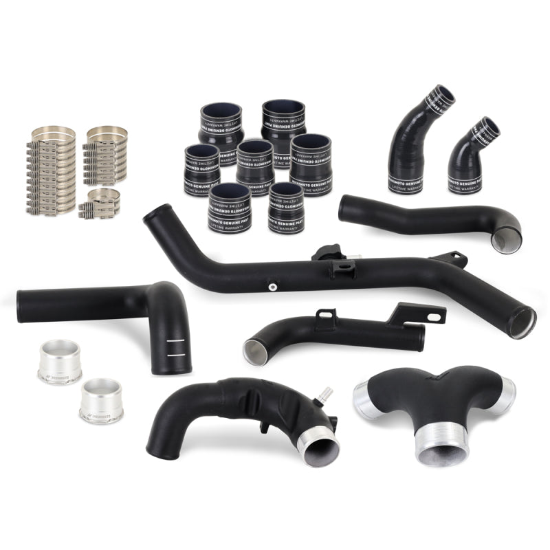 Mishimoto MMICP-BR27-21MWBK 21+ Bronco 2.7L Intercooler Pipe Kit Micro Wrinkle Black
