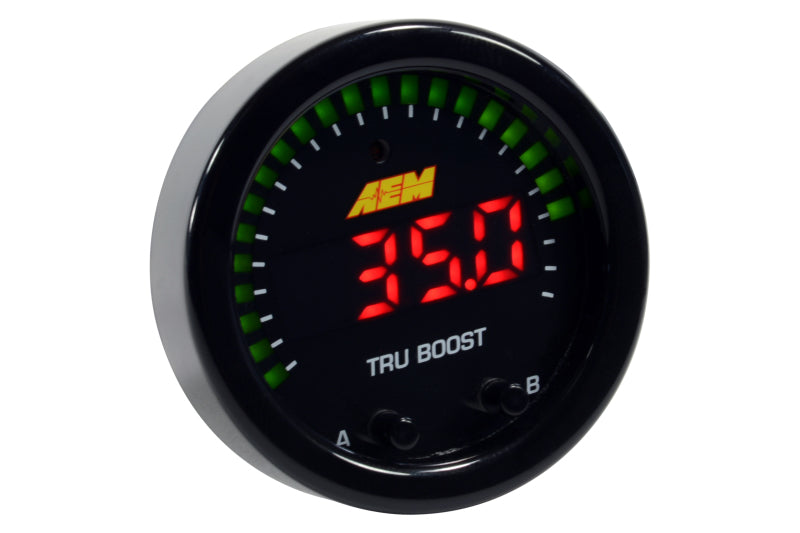 AEM 30-0352 X-Series Tru-Boost Controller Gauge w/ Boost Control Solenoid 80PSIg Internal MAP Sensor