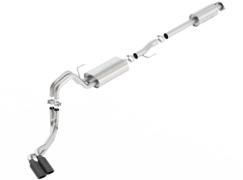 Borla 140618BC 15-17 F-150 2.7L/ 3.5L EcoBoost/ 5.0L V8 4in. Tip Side Exit S-type Exhaust Black Chrome