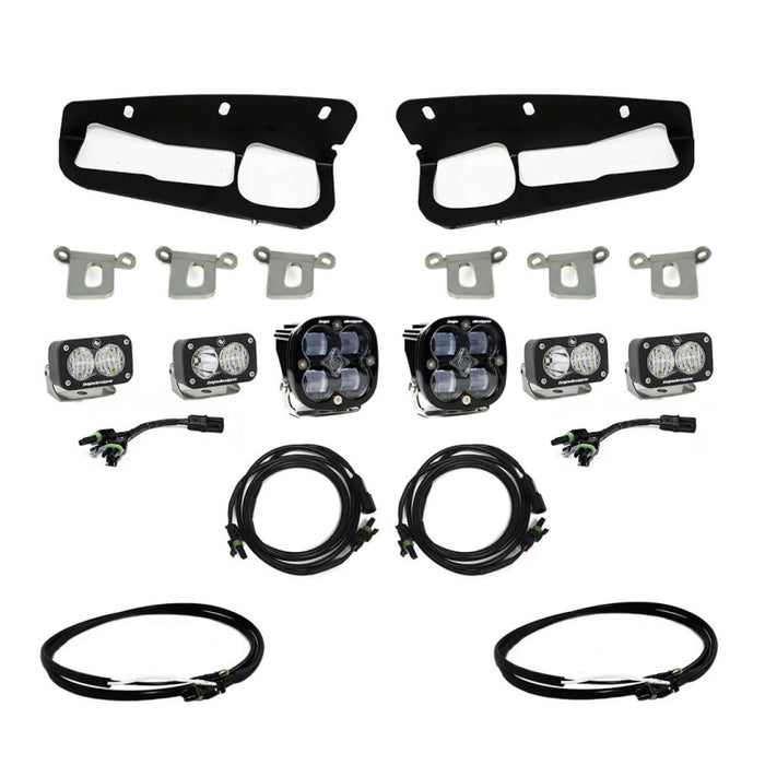 Baja Designs 447761UP 2021+ Ford Bronco Clear SAE Fog Pocket Kit w/Upfitter