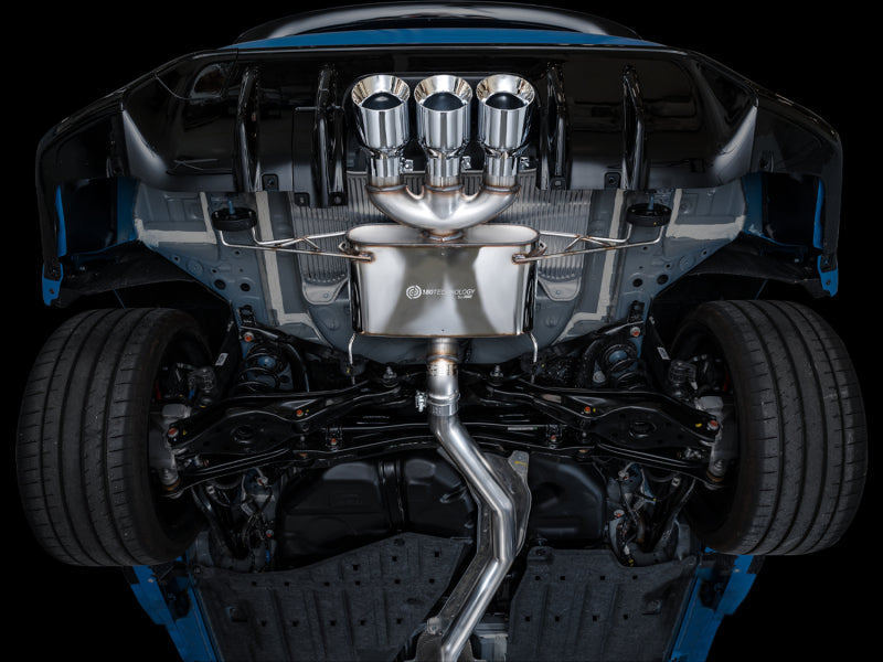 AWE Tuning 3015-52287 2023 Honda Civic Type R FL5 Touring Edition Exhaust w/ Triple Chrome Silver Tips