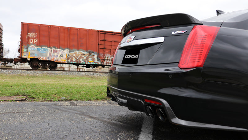 CORSA Performance 14358BLK Corsa 2016-2019 Cadillac CTS V 6.2L V8 2.75in Black Xtreme Axle-Back Exhaust