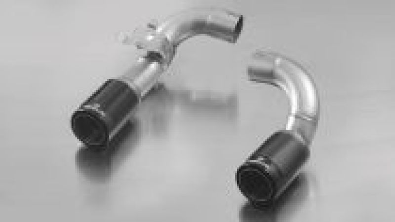 Remus 086512 1683CB 2012 BMW 3 Series F30/F31 84mm Dual Black Chrome Straight w/Carbon Insert Tail Pipe Set
