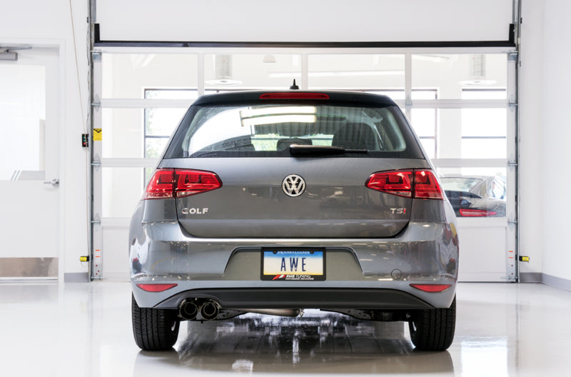 AWE Tuning 3020-23022 VW MK7 Golf 1.8T Track Edition Exhaust w/Diamond Black Tips (90mm)