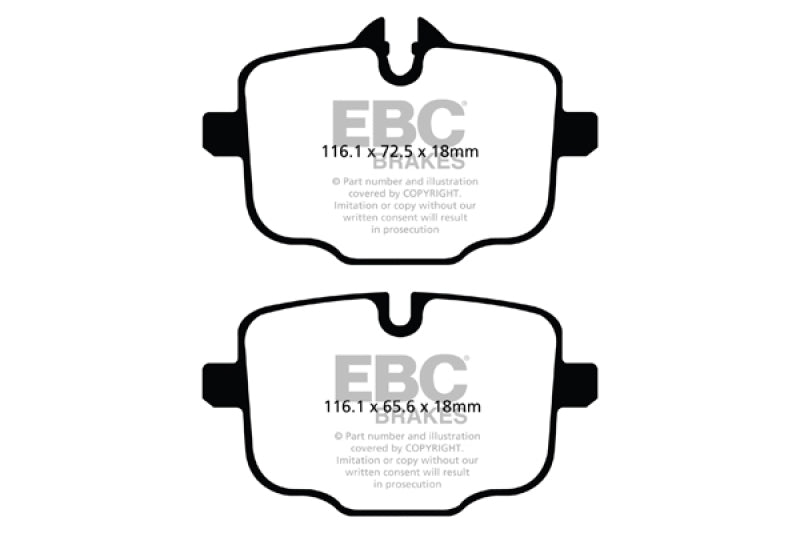 EBC DP32089C 2021+ BMW M3/M4 3.0TT (G80/G82/G83 w/Cast Iron Rotors) Redstuff Rear Brake Pads