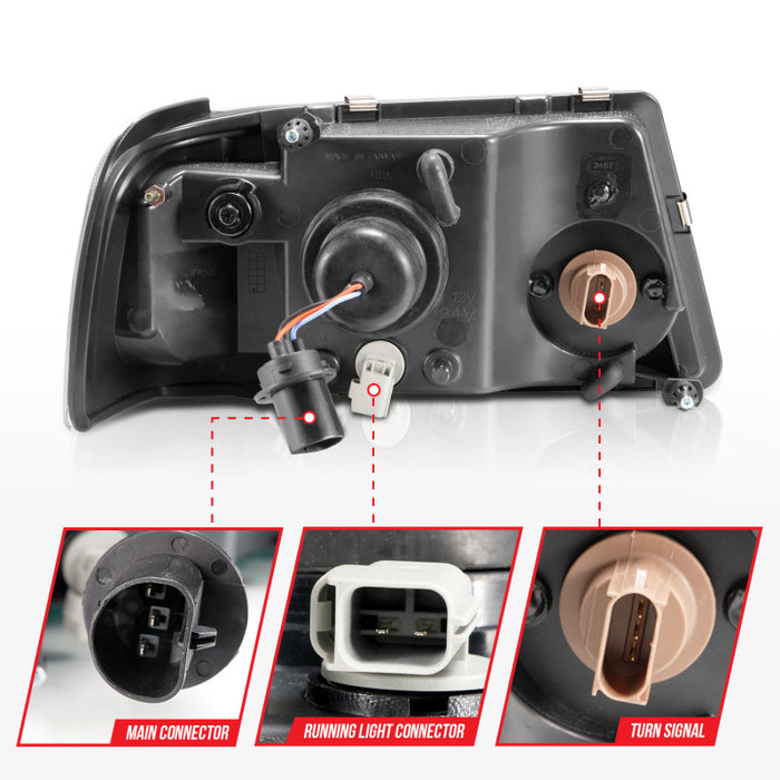 ANZO 111511 ANZ Crystal Headlights