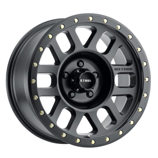 Method Wheels MR30978558500 Method MR309 Grid 17x8.5 0mm Offset 5x150 116.5mm CB Matte Black Wheel