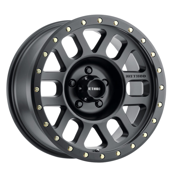 Method Wheels MR30978558500 Method MR309 Grid 17x8.5 0mm Offset 5x150 116.5mm CB Matte Black Wheel