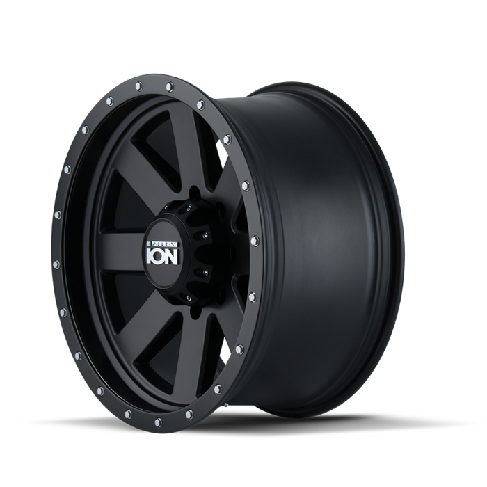 ION Wheels 134-8185MG ION Type 134 18x10 / 5x139.7 BP / -19mm Offset / 108mm Hub Matte Gunmetal/Black Beadlock Wheel