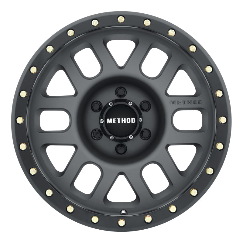 Method Wheels MR30978560800 Method MR309 Grid 17x8.5 0mm Offset 6x5.5 108mm CB Titanium/Black Street Loc Wheel