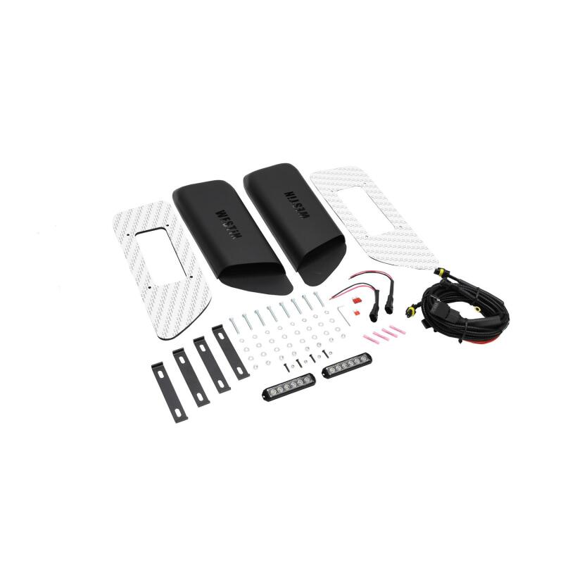 Westin 62-41115 18-20 Jeep Wrangler JL 2dr LED Hood Scoops - Textured Black