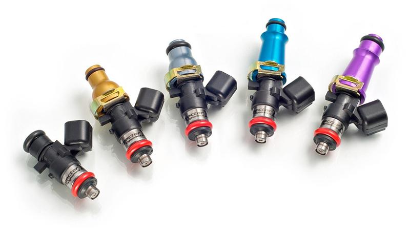 Injector Dynamics 1300.60.14.14.8 1340cc Injectors - 60mm Length - 14mm Purple Top - 14mm Lower O-Ring (Set of 8)