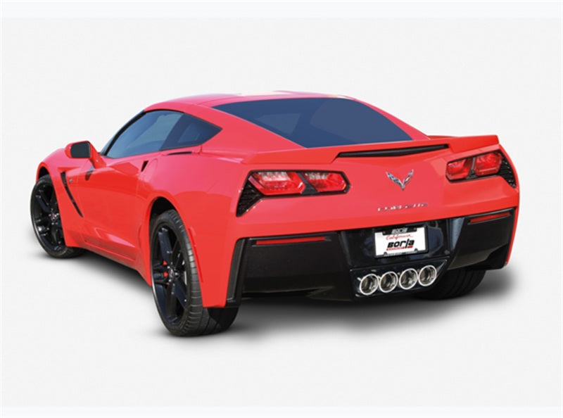 Borla 11863 2014 Chevy Corvette C7 w/ AFM w/o NPP Atak Rear Section Exhuast Quad Rd Rl IC Tips