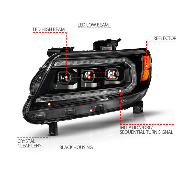 ANZO 111634 ANZ LED/Projector Headlights