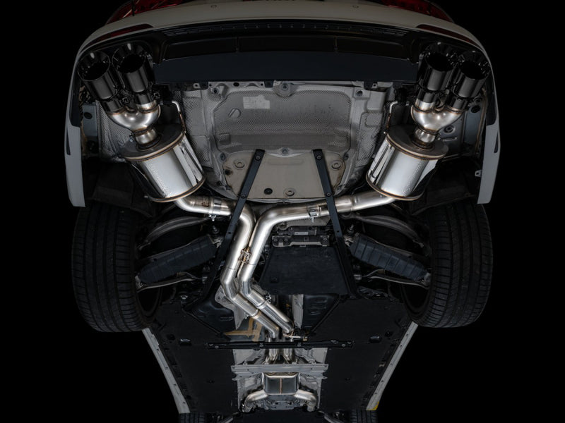 AWE Tuning 3015-43107 19-23 Audi C8 S6/S7 2.9T V6 AWD Touring Edition Exhaust - Diamond Black Tips