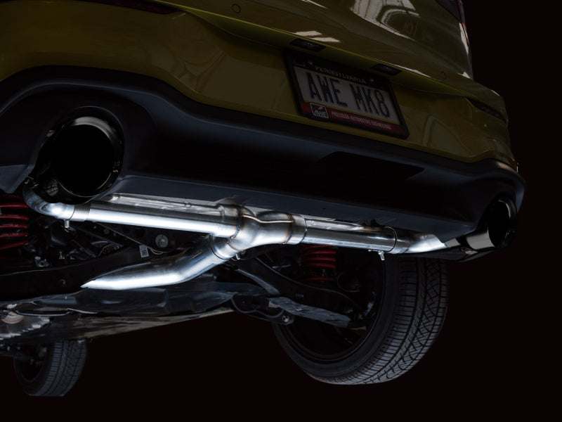 AWE Tuning 3015-33658 AWE 2022 VW GTI MK8 Touring Edition Exhaust - Diamond Black Tips
