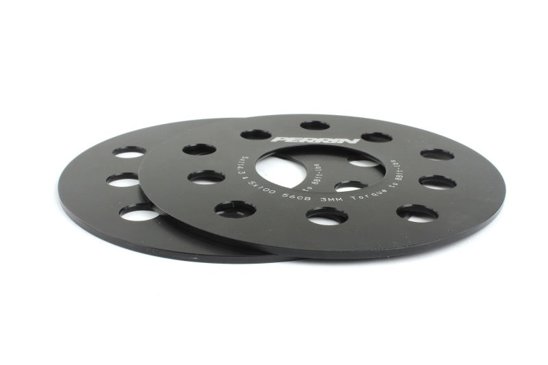 Perrin Performance PSP-WHL-103BK PERRIN Subaru/Toyota/Scion 3mm Wheel Spacers (Slip-On Style/No Studs) 5x114.3/5x100 56mm CB - Pair