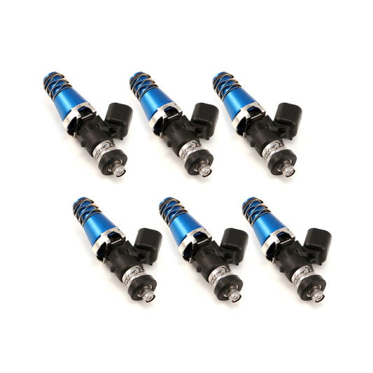 Injector Dynamics 1700.60.11.D.6 1700cc Injectors - 60mm Length - 11mm Blue Top - Denso Lower Cushion (Set of 6)