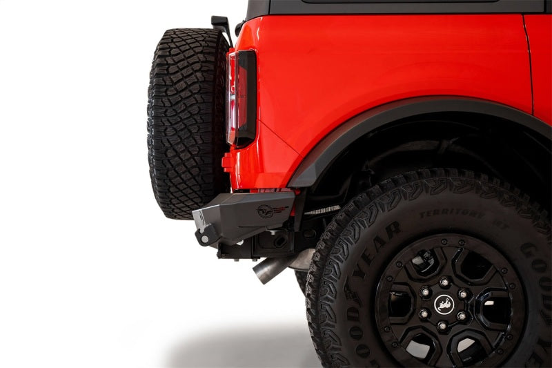 Addictive Desert Designs R23012NA01NA 2021+ Ford Bronco Rock Fighter Rear Bumper - Hammer Black