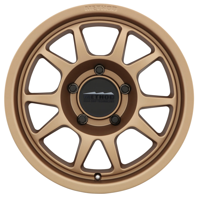 Method Wheels MR70278550900 Method MR702 17x8.5 0mm Offset 5x5 71.5mm CB Method Bronze Wheel