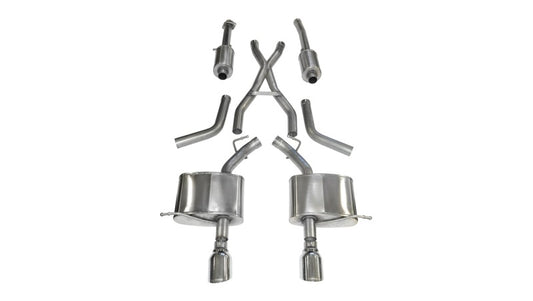 CORSA Performance 14459 Corsa 2011-2024 Dodge Durango 5.7L V8 Polished Sport Dual Rear Cat-Back Exhaust