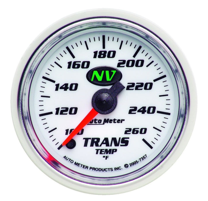 AutoMeter 7357 Autometer NV 2-1/16in 100-260 Deg F Digital Stepper Motor Transmission Temp Gauge