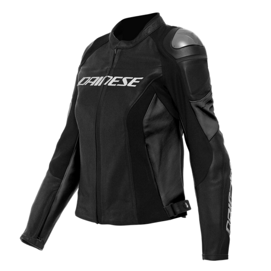 Dainese Racing 4 Lady Leather Jacket Perforated Black/Black Size - 46