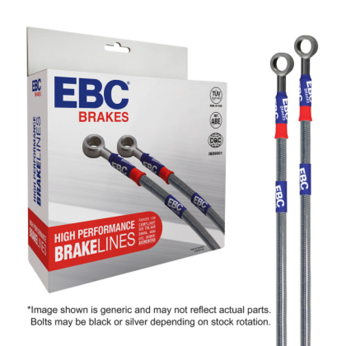 EBC BLA7122-2L 99-04 Ford Mustang Cobra (4th Gen) 4.6L Stainless Steel Brake Line Kit